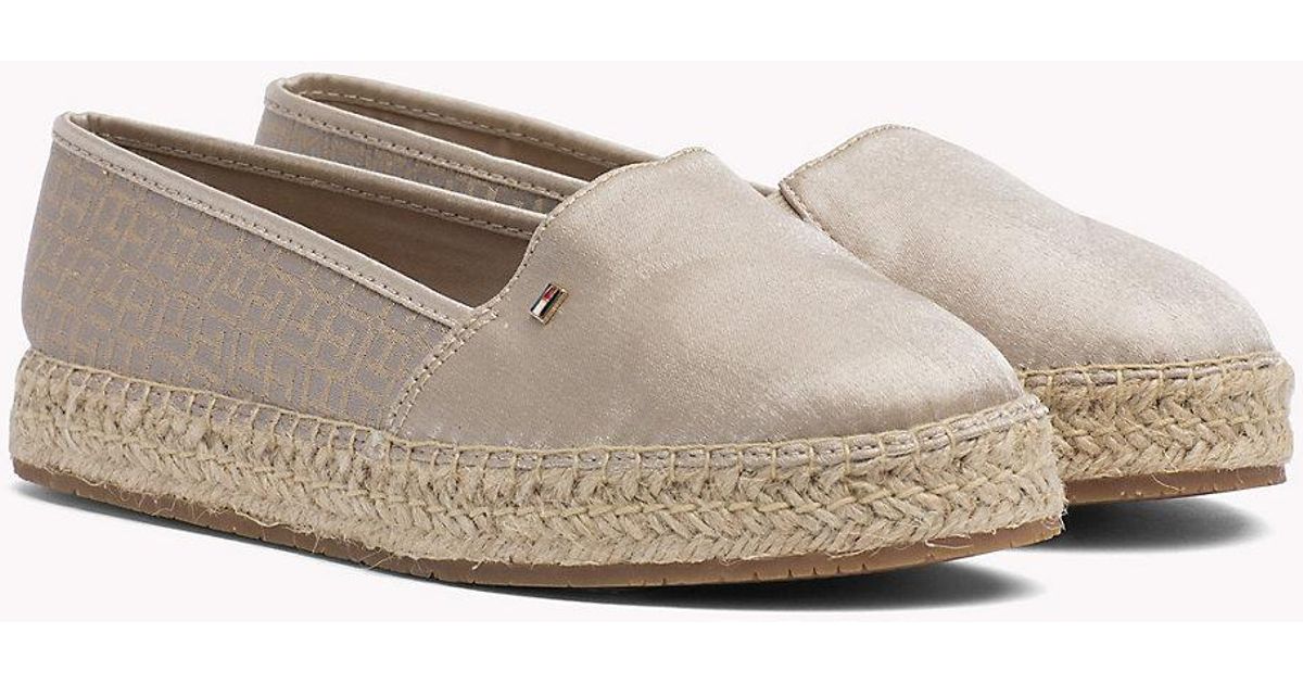 tommy hilfiger metallic espadrilles