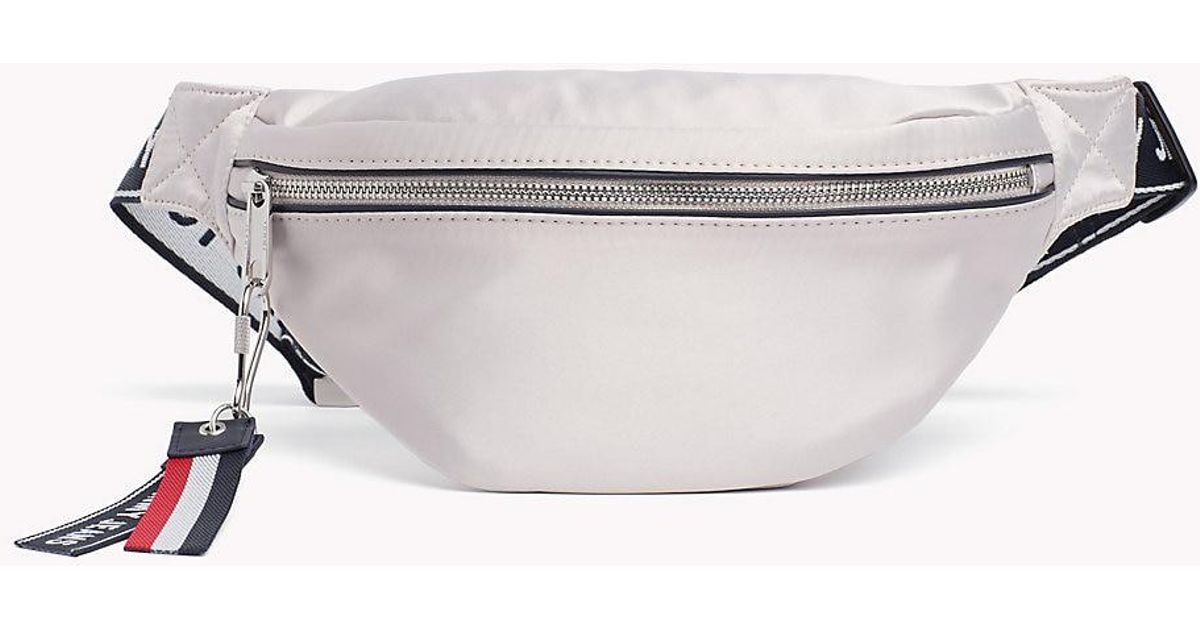 tommy jeans bum bag white