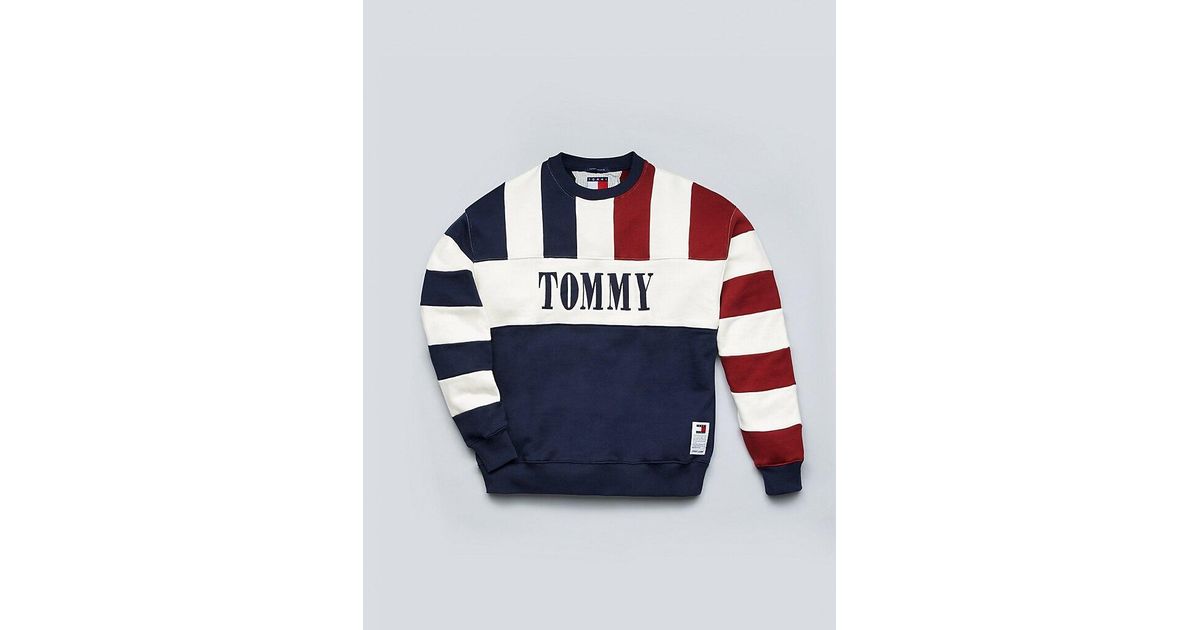 Tommy Hilfiger Cotton Limited Edition Stripe Sweatshirt in Blue for Men -  Lyst