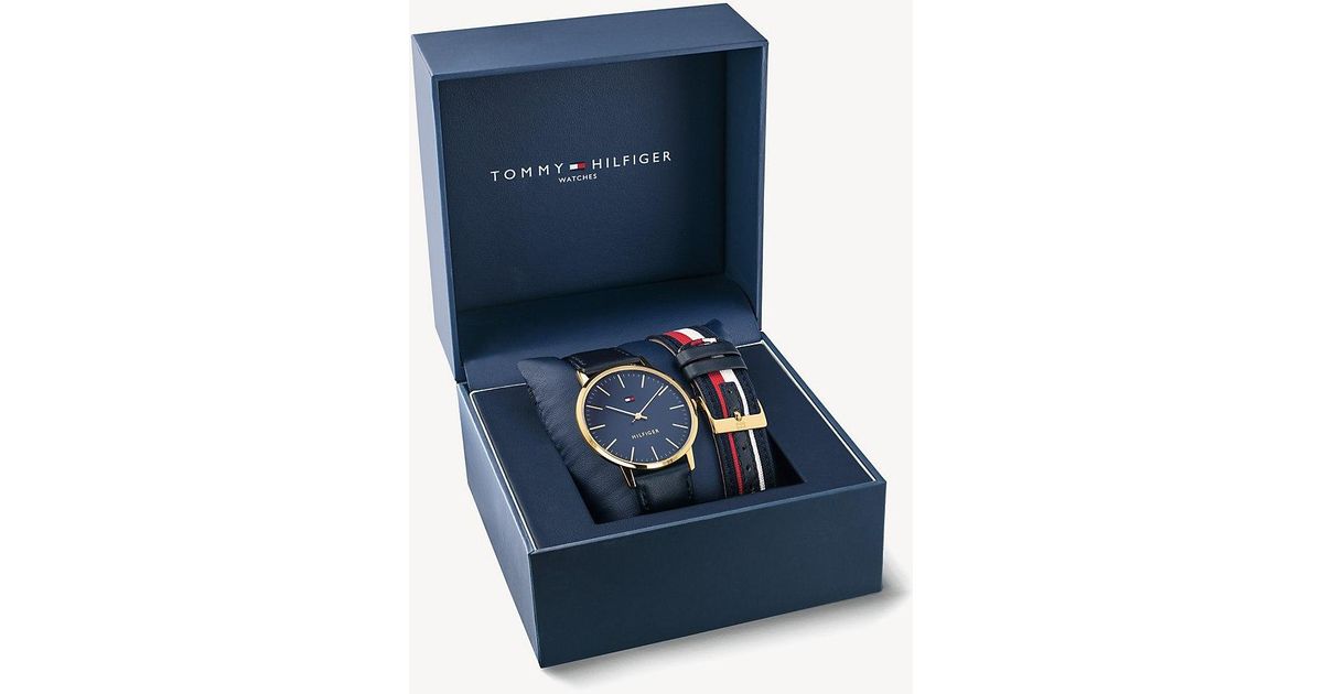 Tommy Hilfiger Leather Changeable Strap 