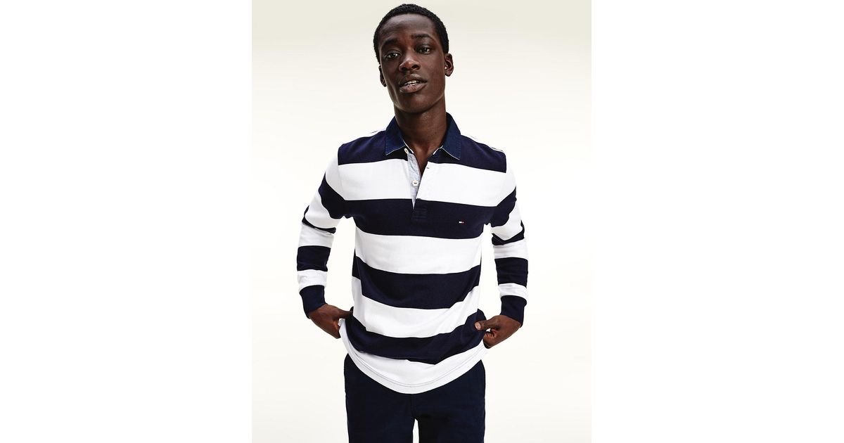 Schnitt Menge so tun als ob tommy hilfiger iconic rugby Gerade Einfach