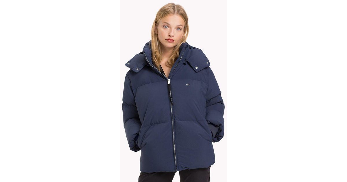 tommy jeans oversized hooded puffer jacket