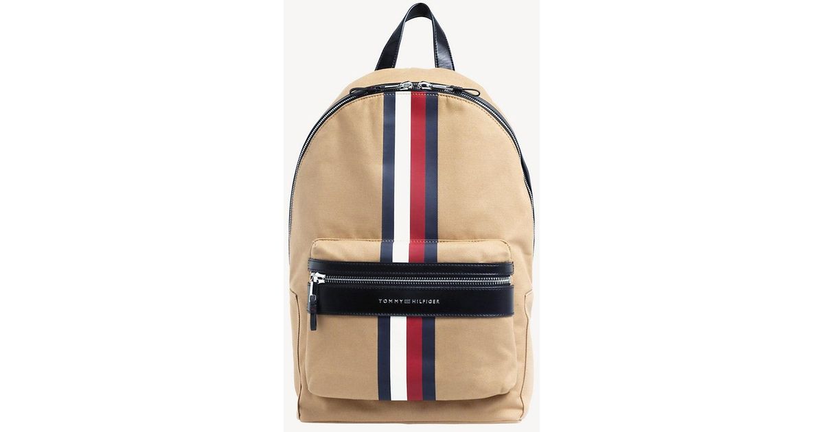 tommy hilfiger backpack beige