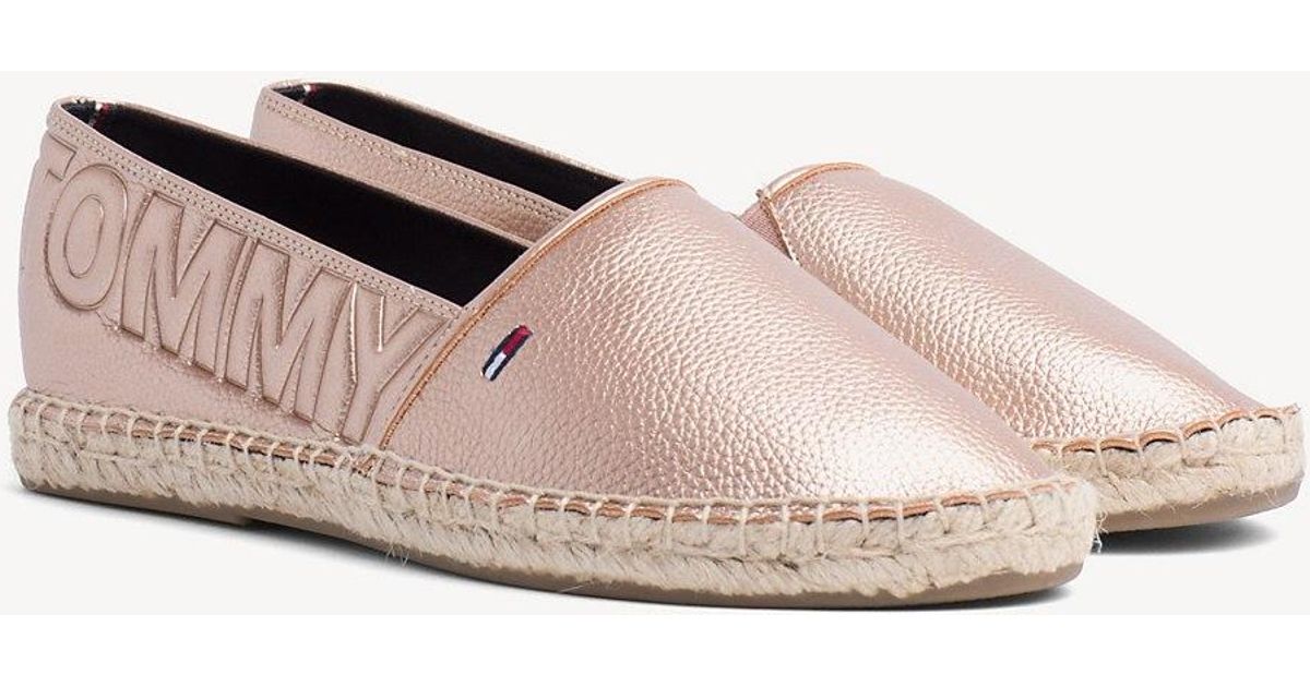 tommy hilfiger metallic espadrilles