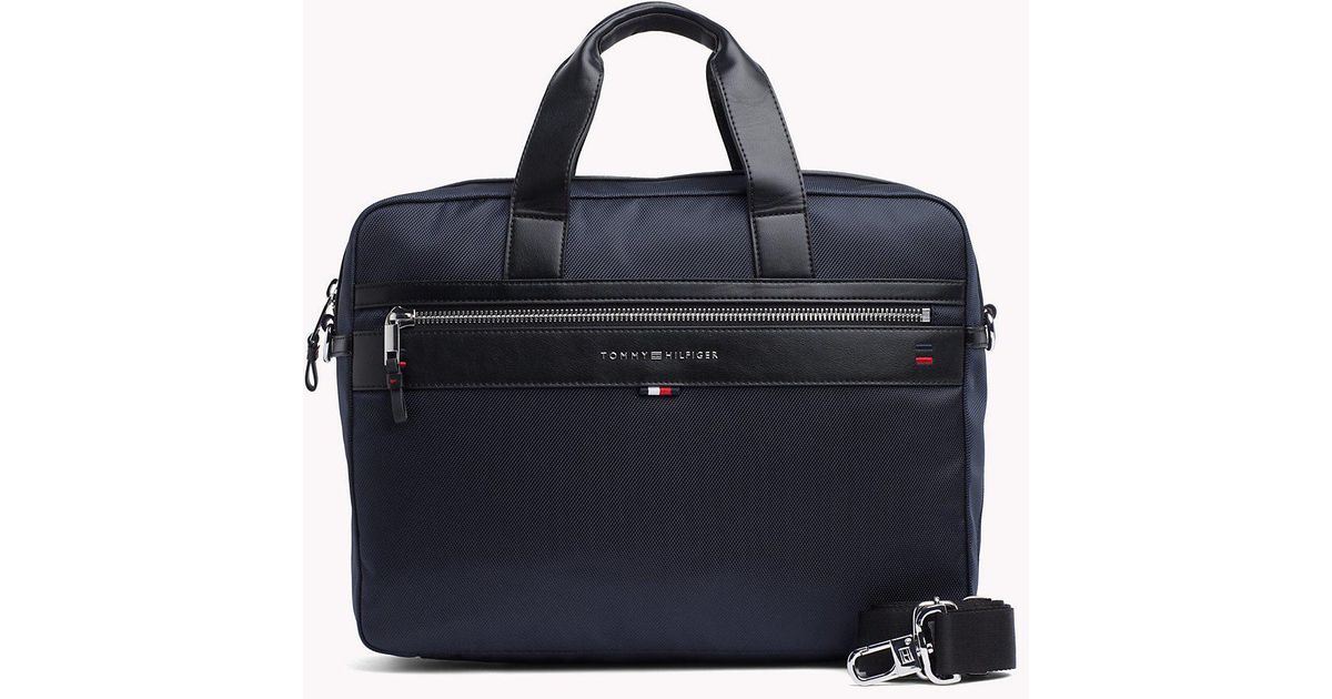 tommy hilfiger laptop bags leather