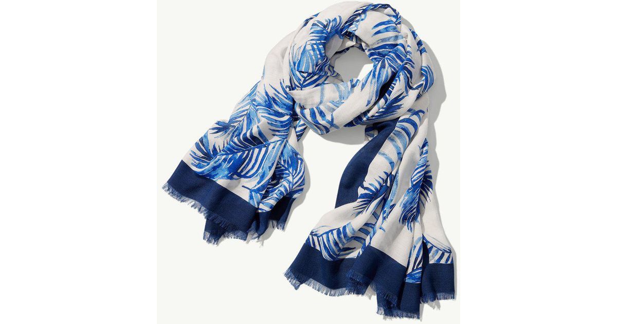 Tommy Bahama Silk Fuller Fronds Scarf 