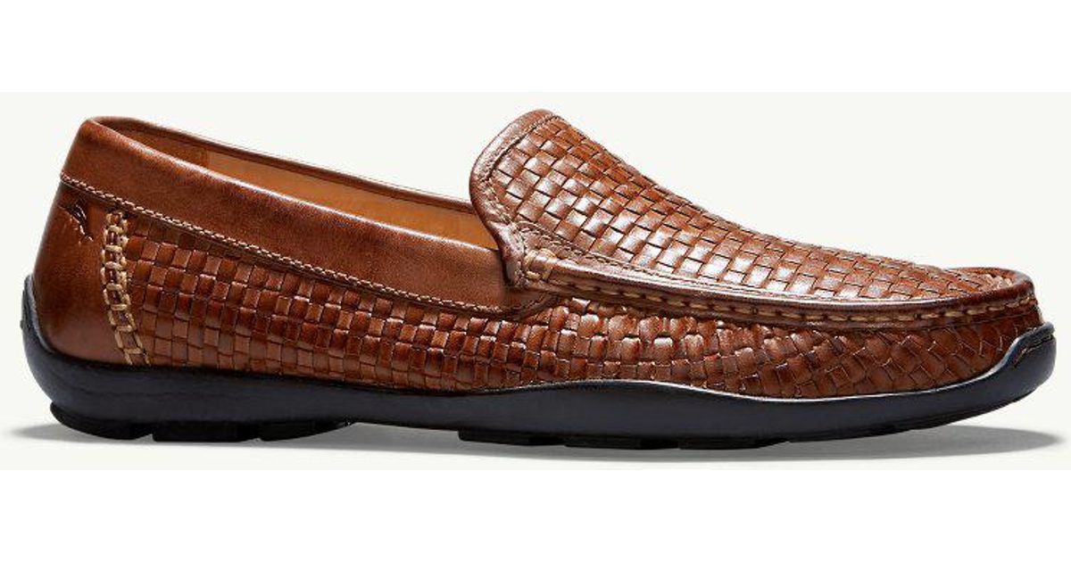 orson woven leather venetian drivers