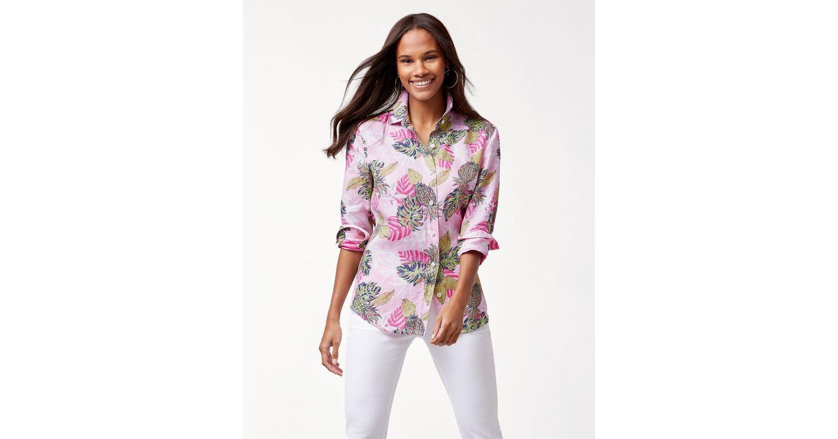 Tommy Bahama Pineapple Parc Linen Shirt 