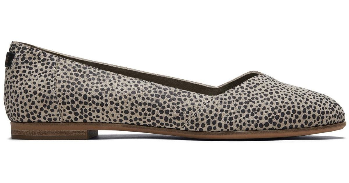 toms julie suede perforated flat