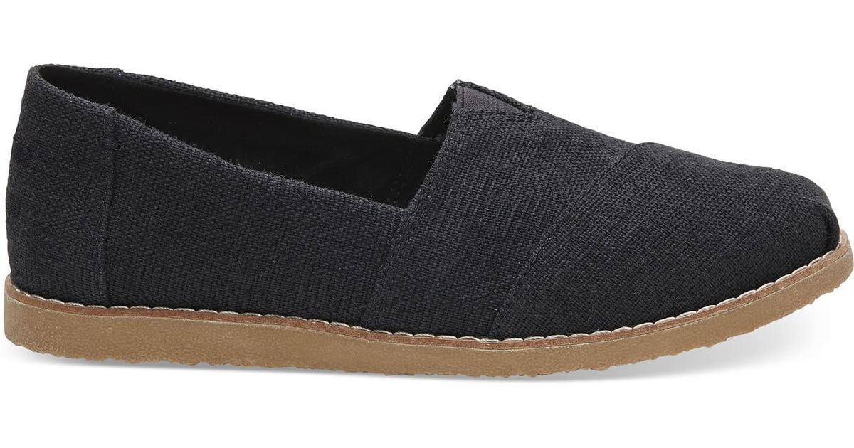 toms black canvas women's classics