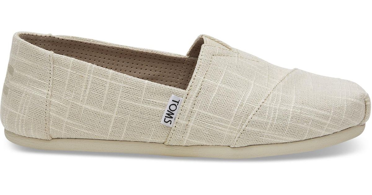 toms womens burlap classic slip ons