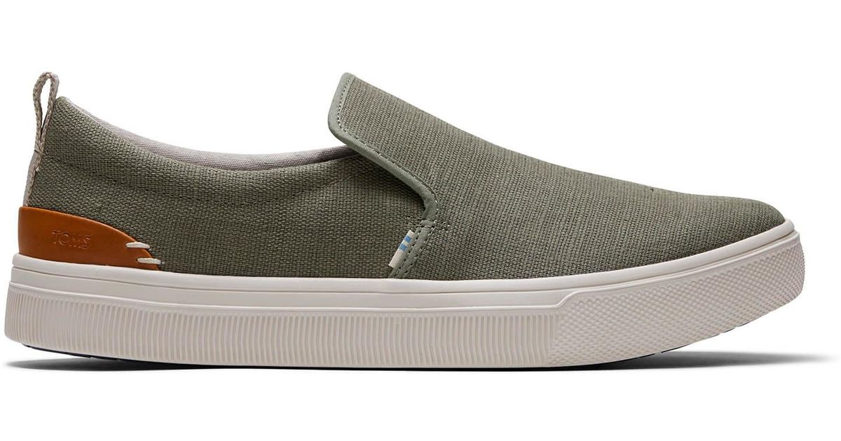 mens green slip on shoes