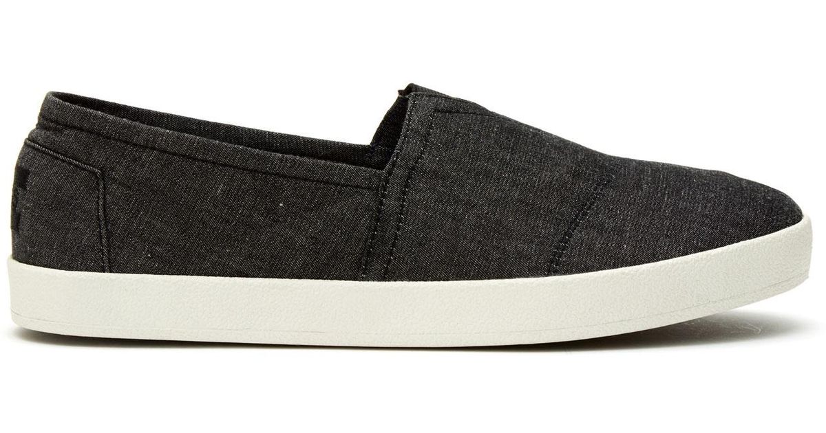 toms black chambray