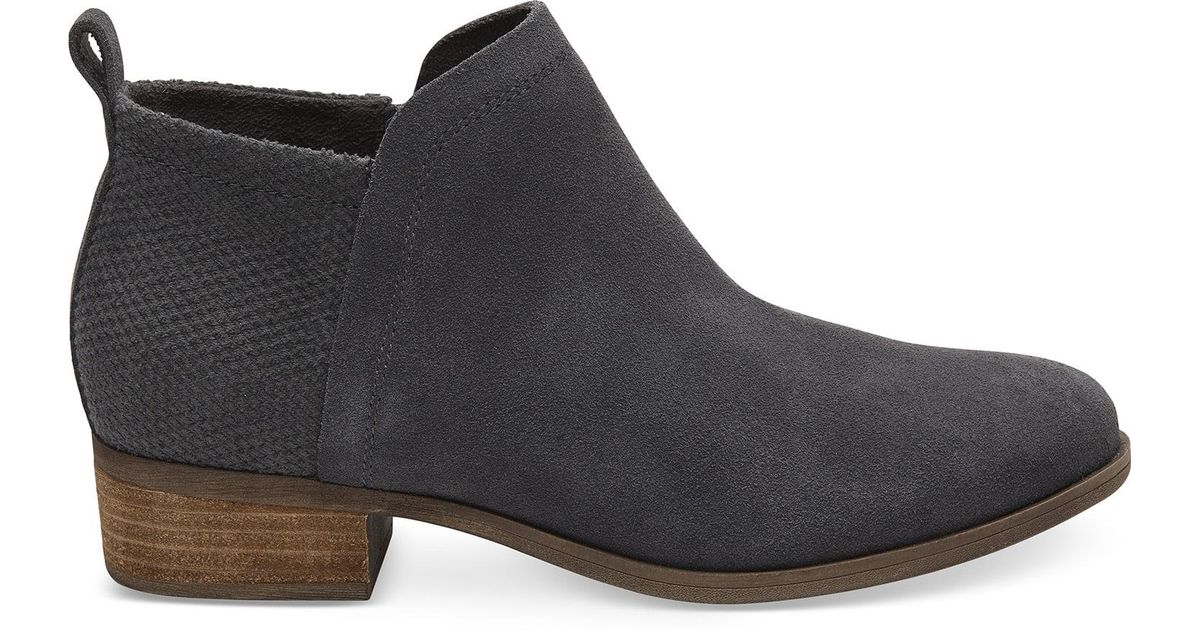 forged iron suede and textured velour mix women's deia booties