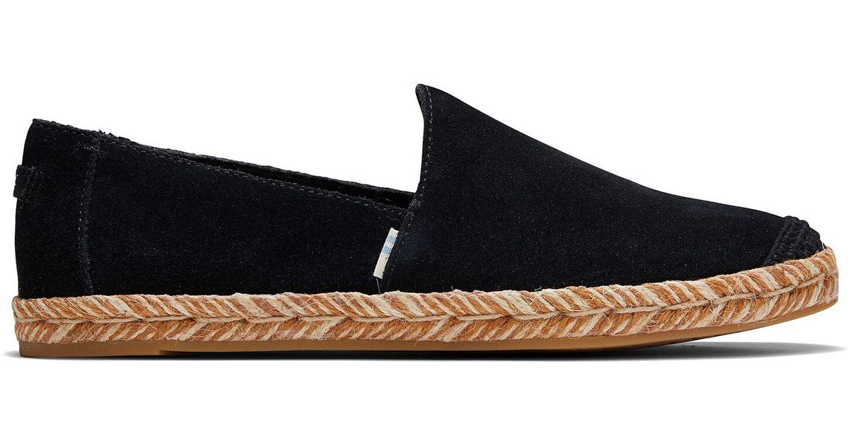 black suede espadrilles