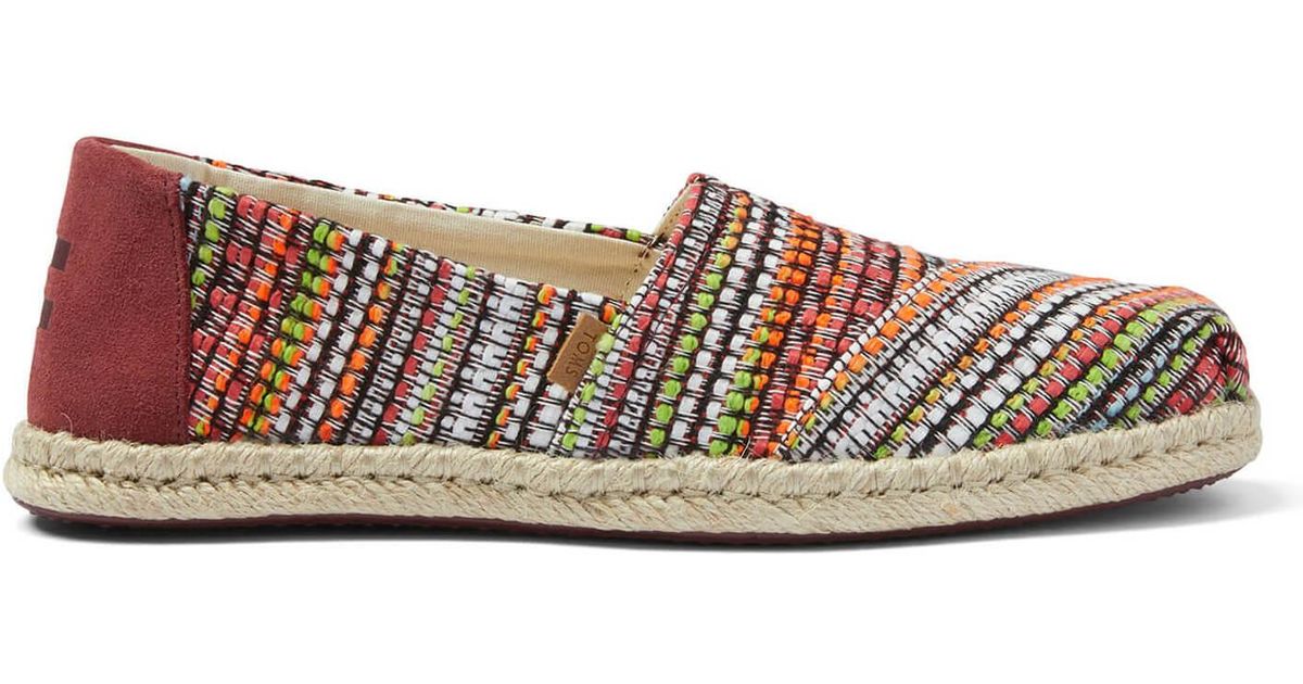cherry tomato woven women's espadrilles