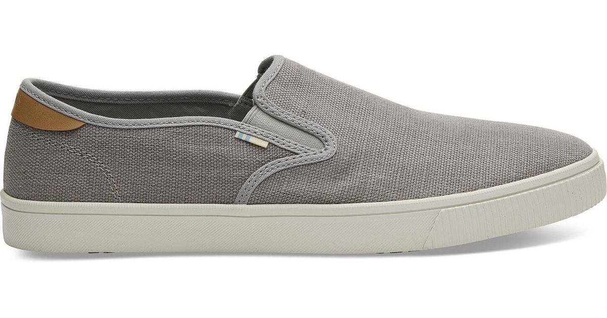 gray slip ons