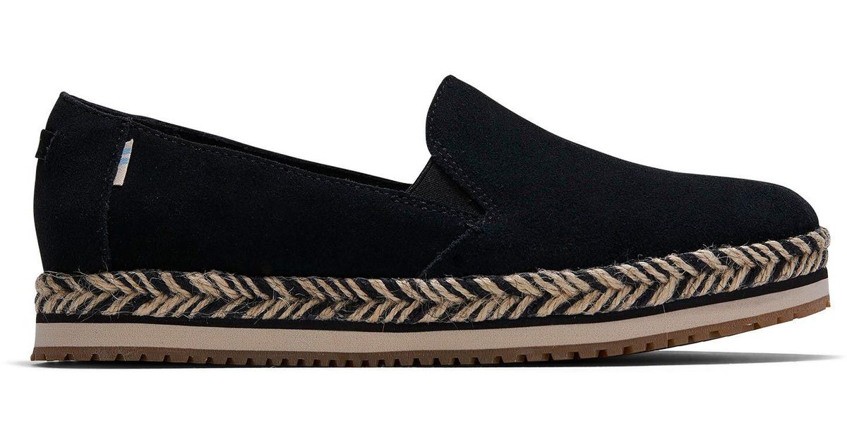 toms espadrilles black