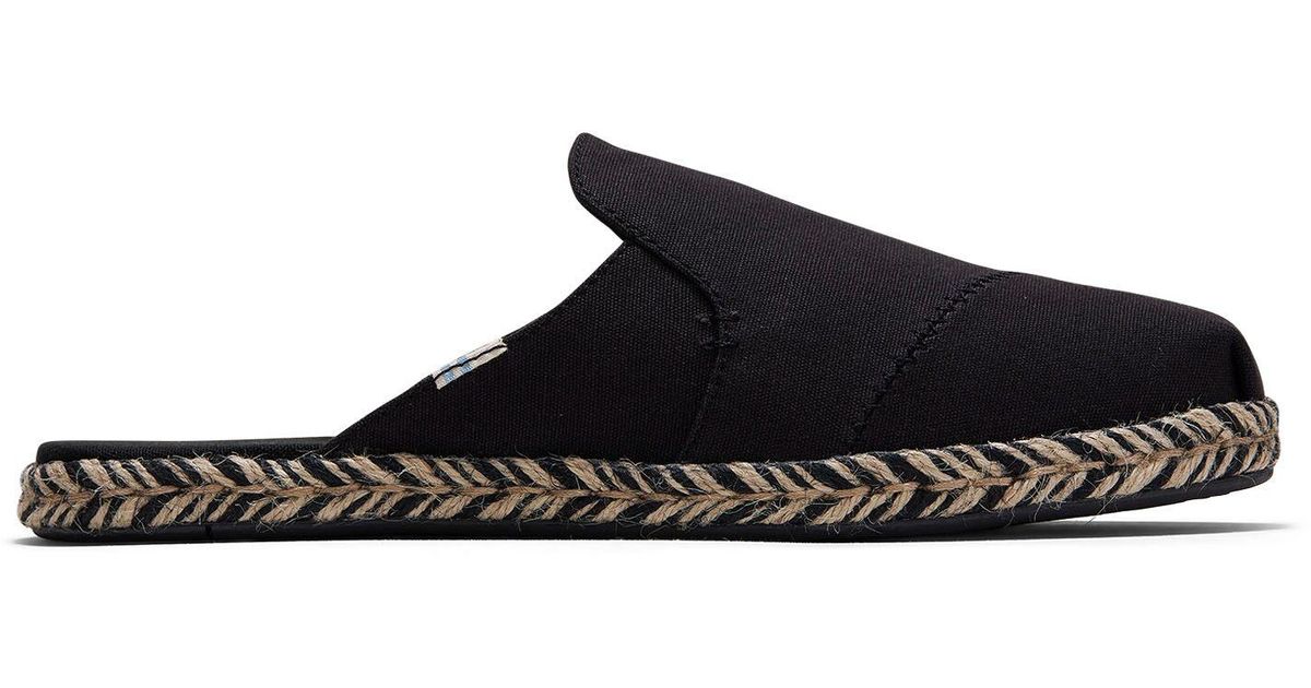 black slip on espadrilles