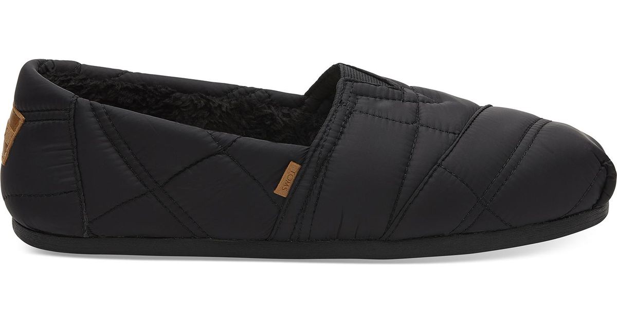 TOMS Synthetic Black Quilted Men's 