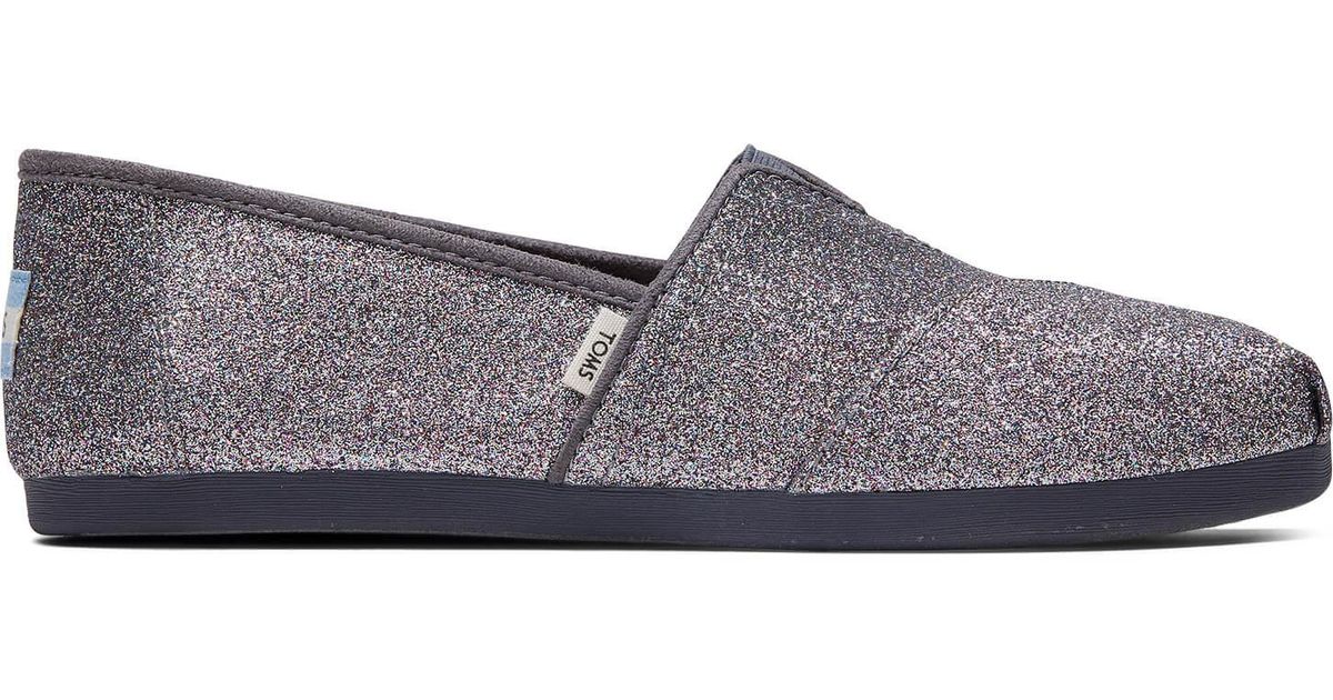 toms black glimmer women's classics