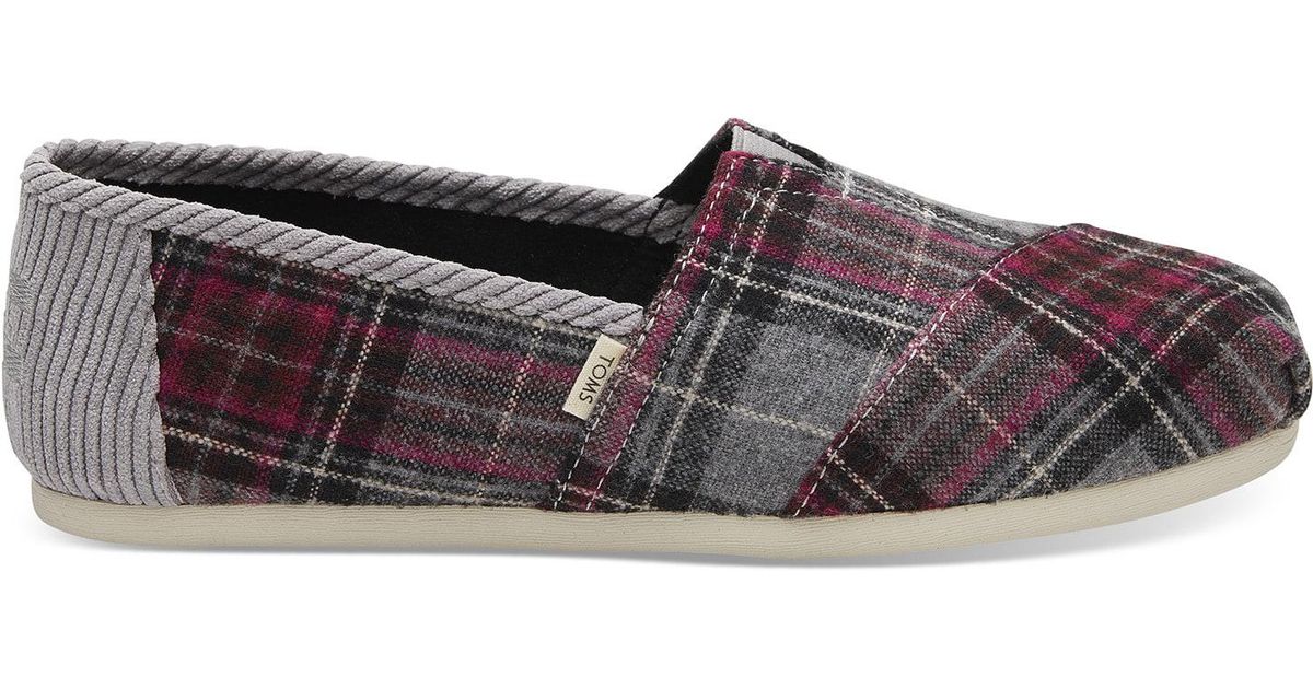 toms back to school plaid women's classics