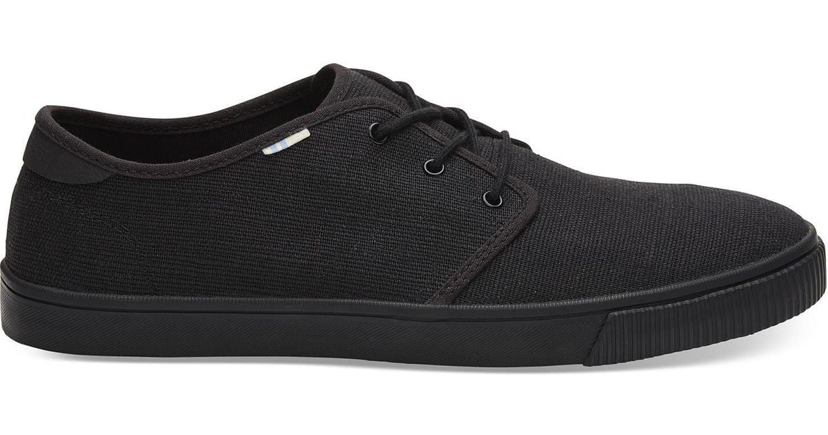 TOMS Canvas Carlo Sneakers in Black for 