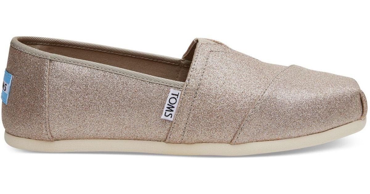 TOMS Rubber Rose Gold Glimmer Women's 