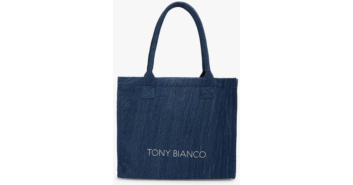 Tony Bianco Claire Tote Bag in Blue | Lyst