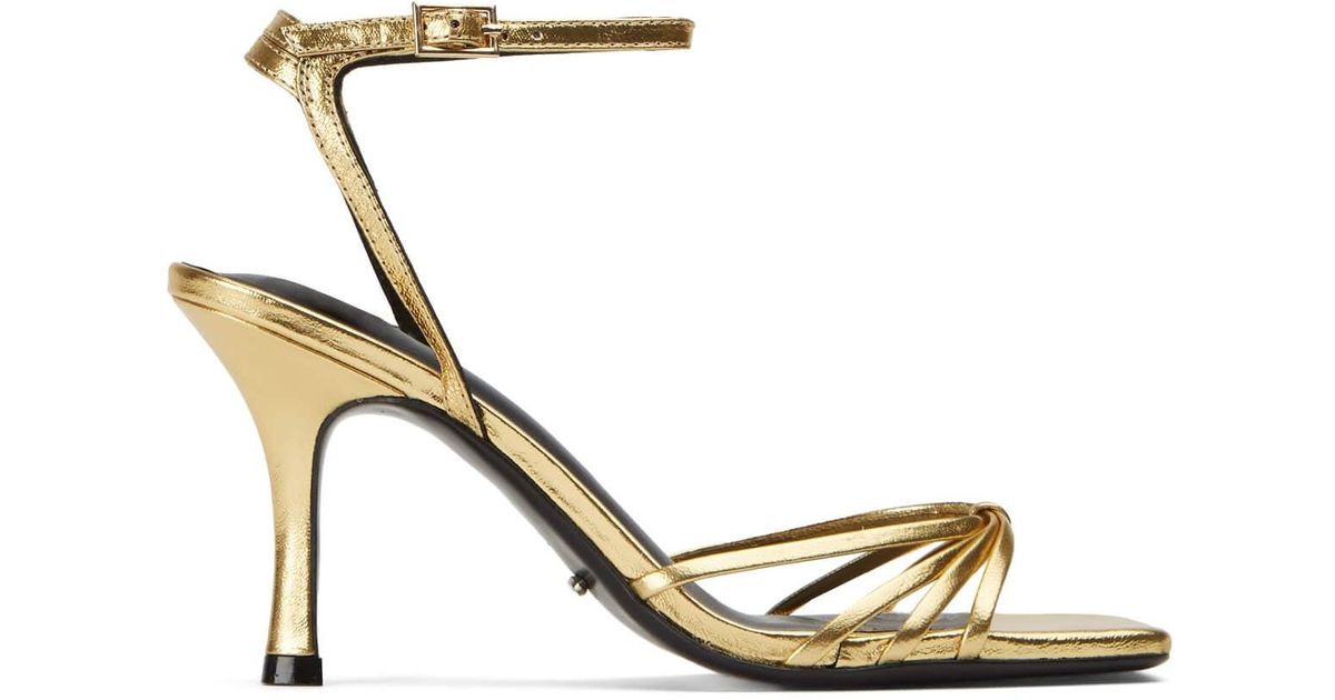 Tony Bianco Leather Charm 8.5cm Heels in Metallic Lyst UK