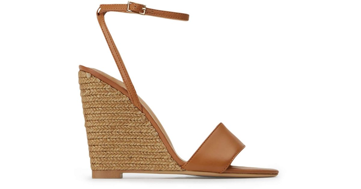 Tony Bianco Leather Gizmo 11cm Wedges in Brown | Lyst