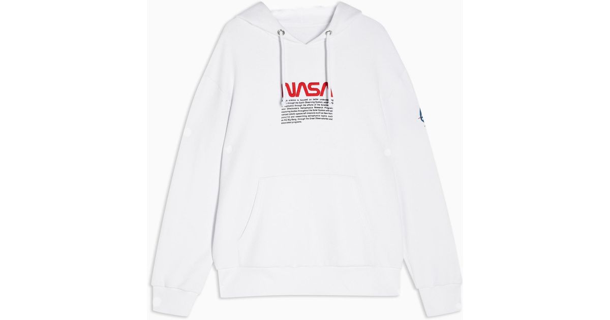 hoodie h&m nasa white