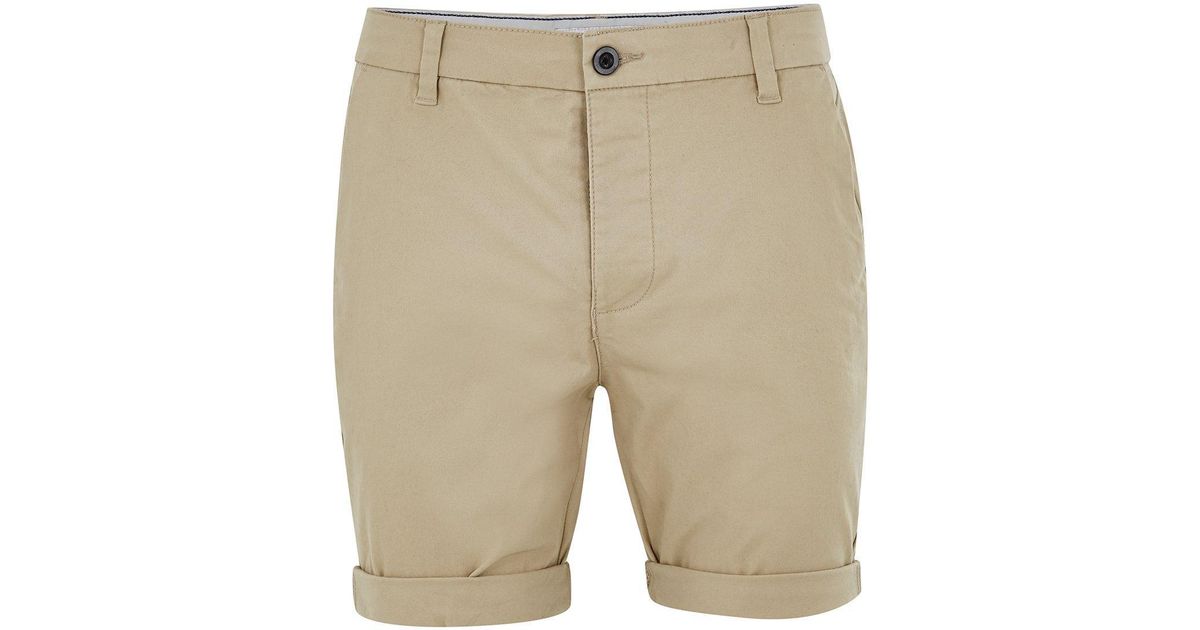 stretch skinny chino shorts