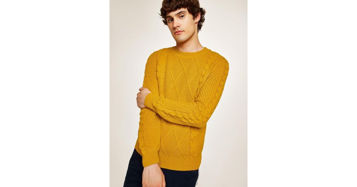topman cable knit jumper