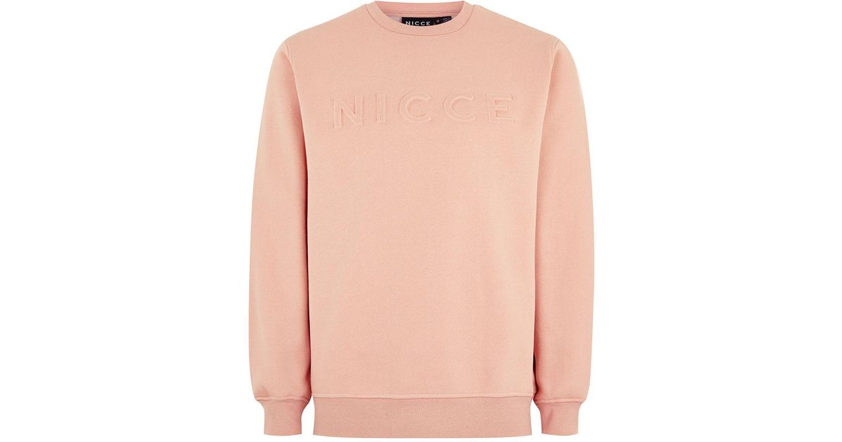 topman pink sweatshirt