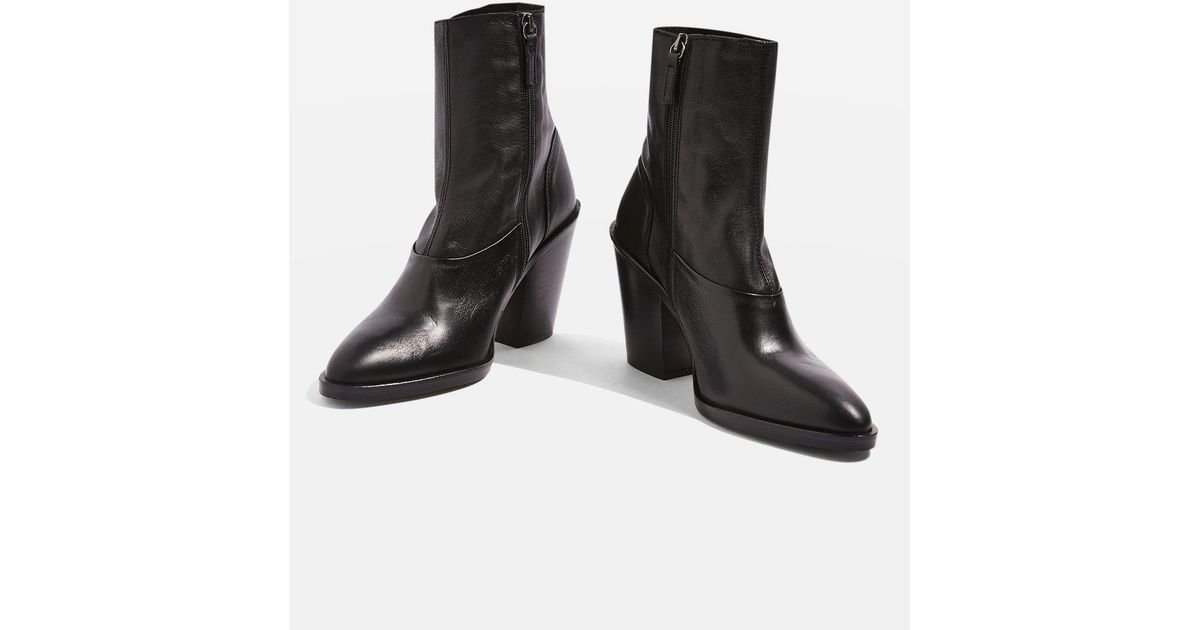 morty angled heel boots