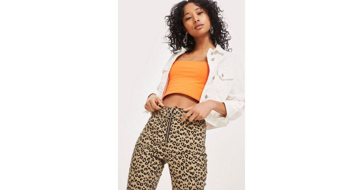 leopard print joni jeans