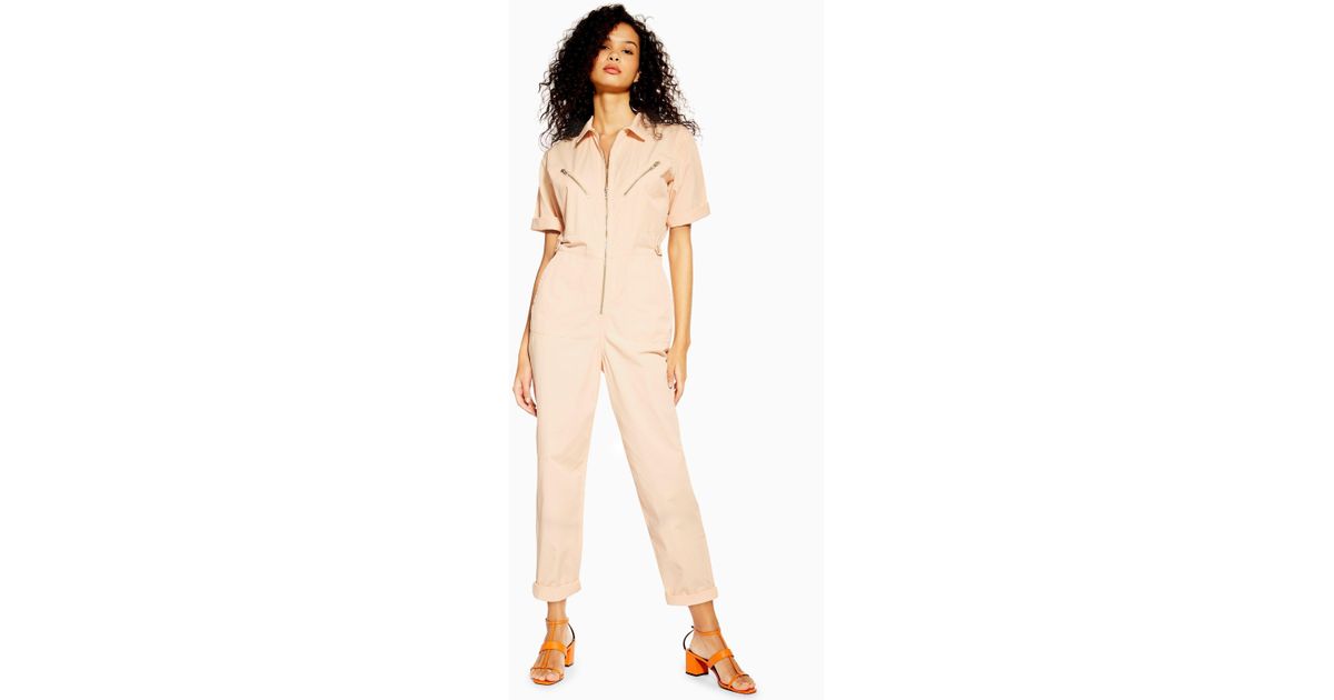 topshop pink boiler suit