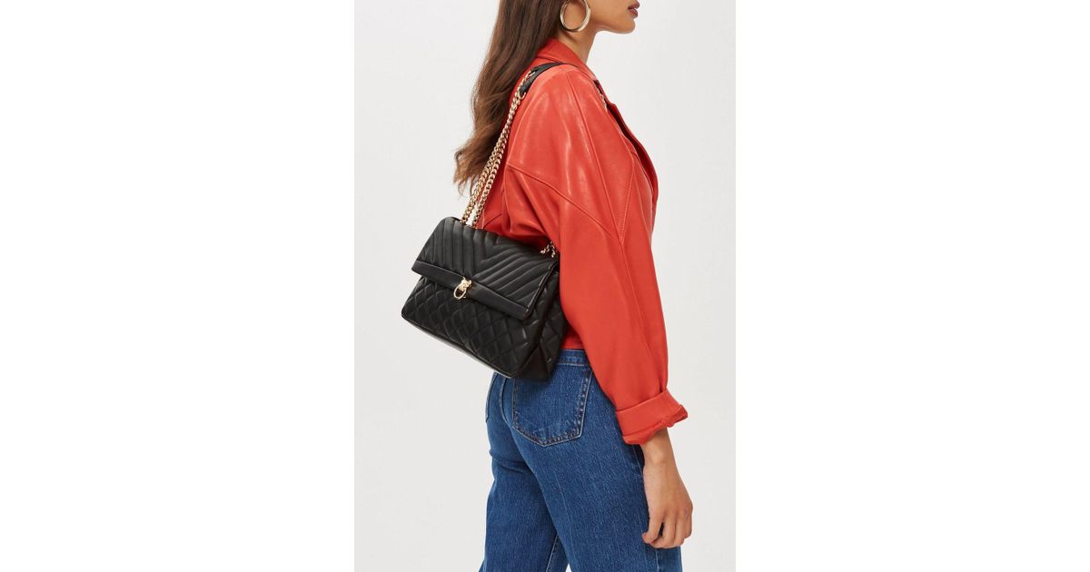 topshop panther quilted bag