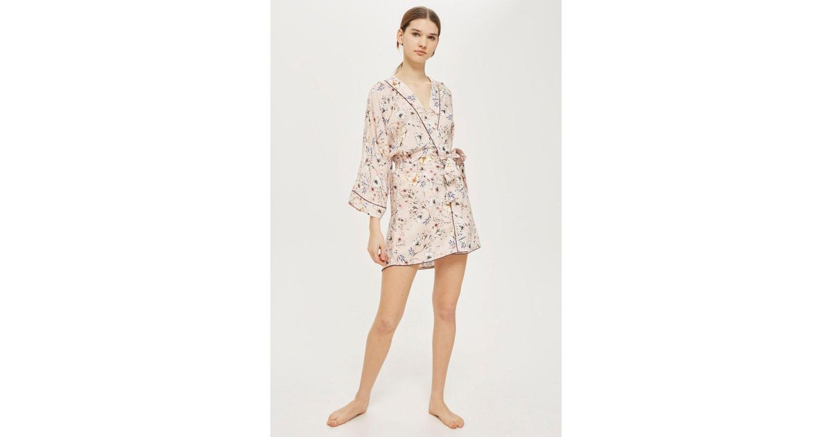 topshop pink dressing gown