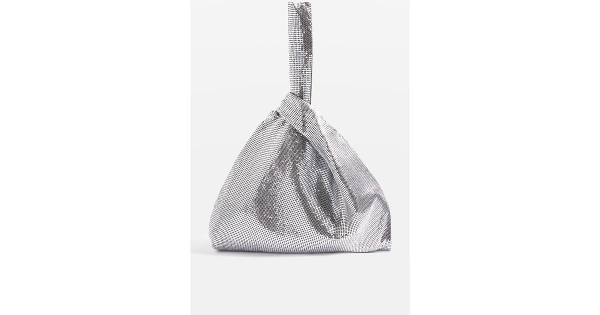 silver bag topshop