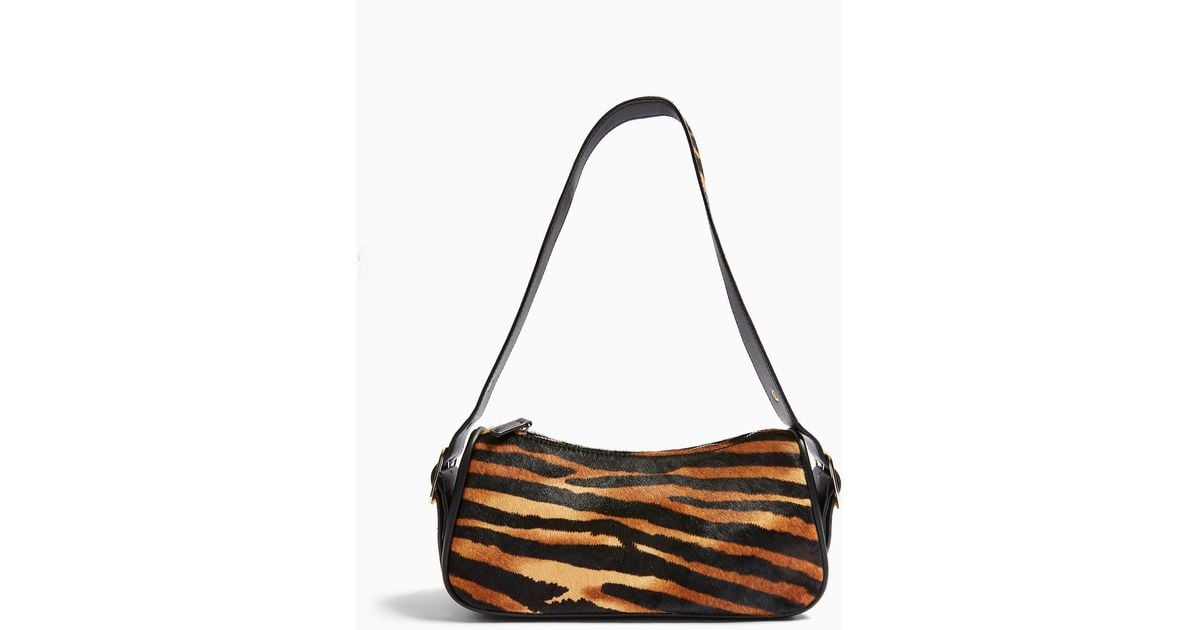 topshop tiger print bag