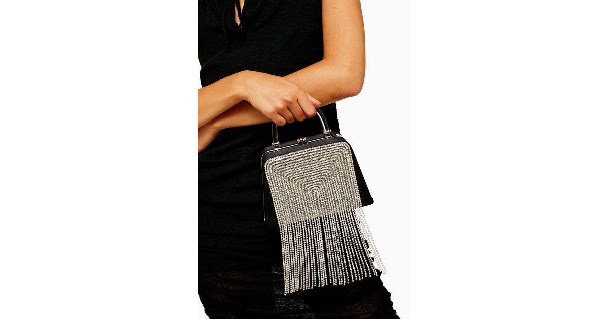 topshop glitter bag