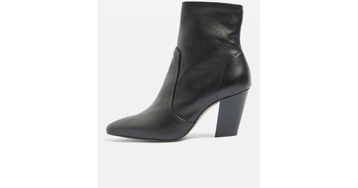 topshop black suede ankle boots