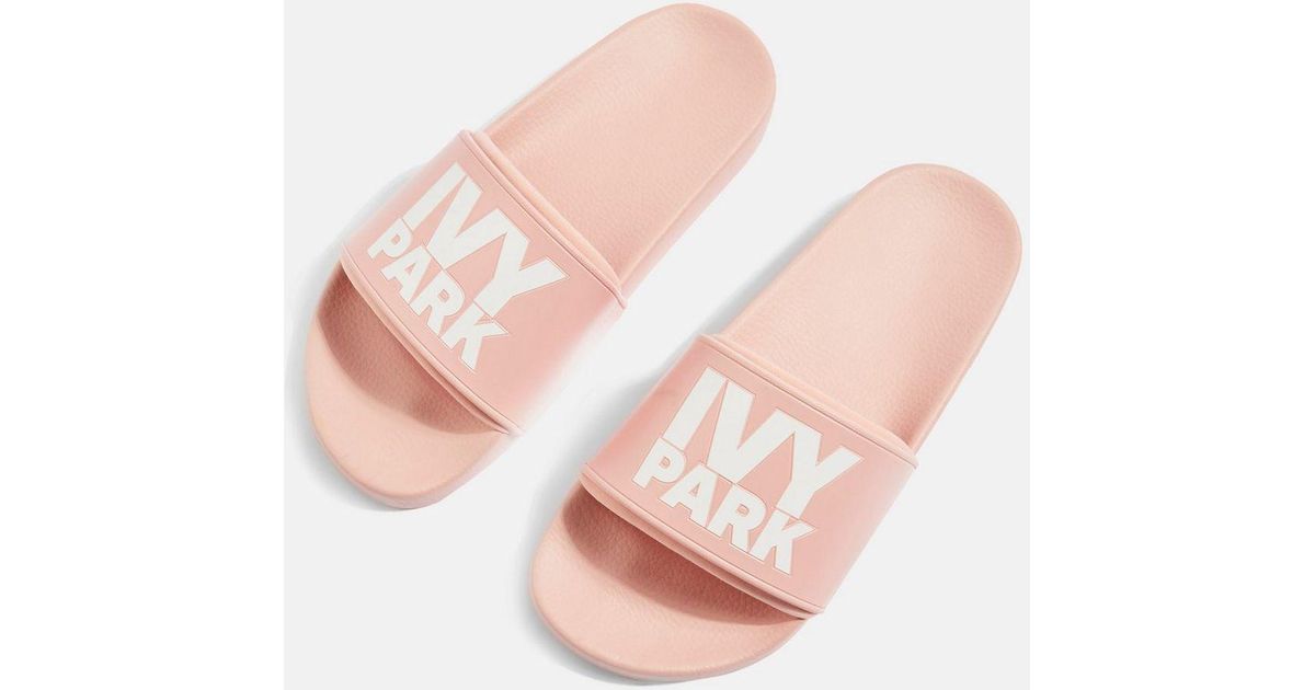 Logo Sliders By in Pale Pink (Pink) - Lyst