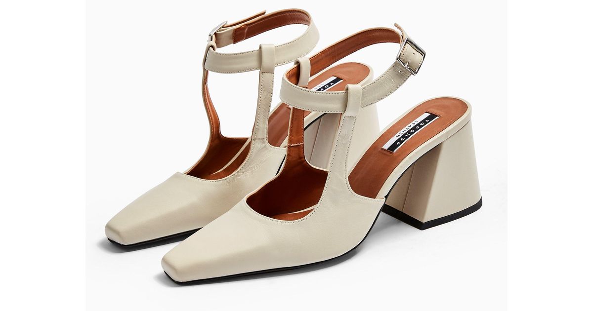 off white block heels