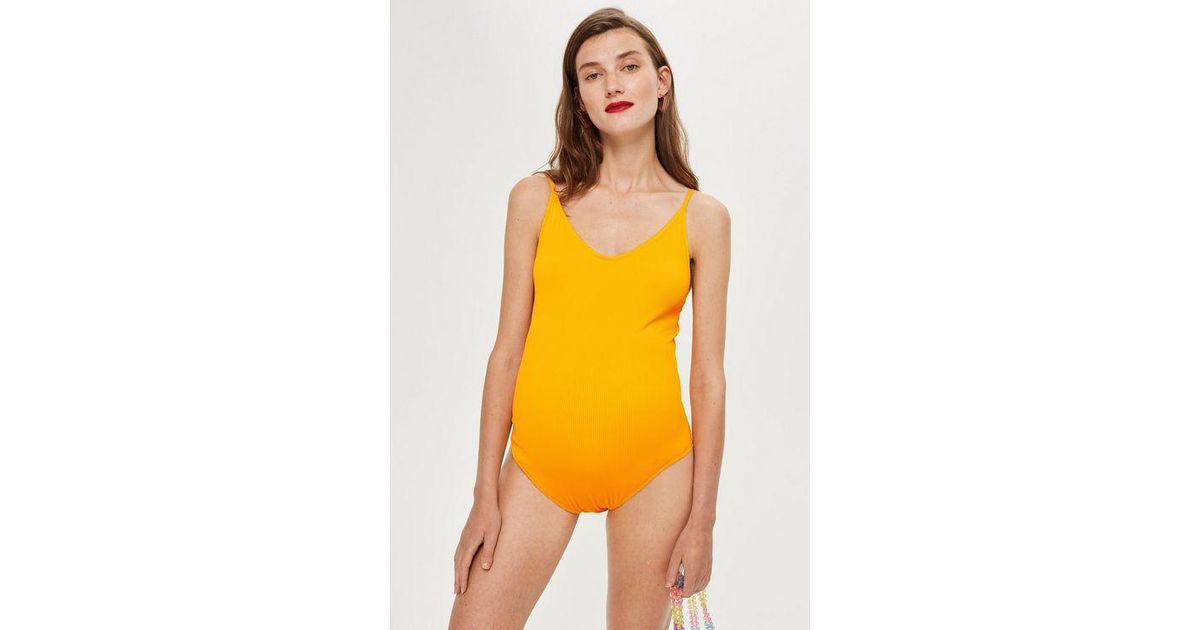 yellow swimsuit topshop