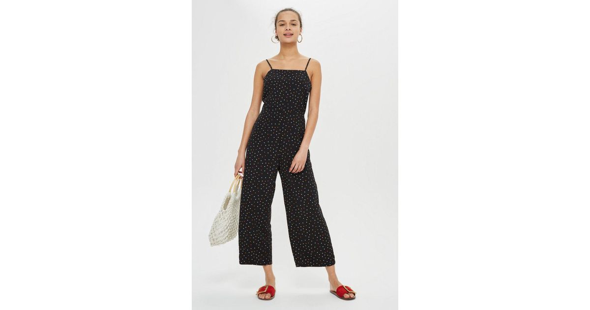 topshop spotty jumpsuit