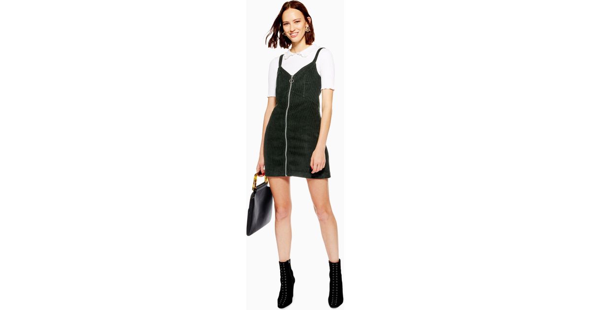 topshop zip up dress