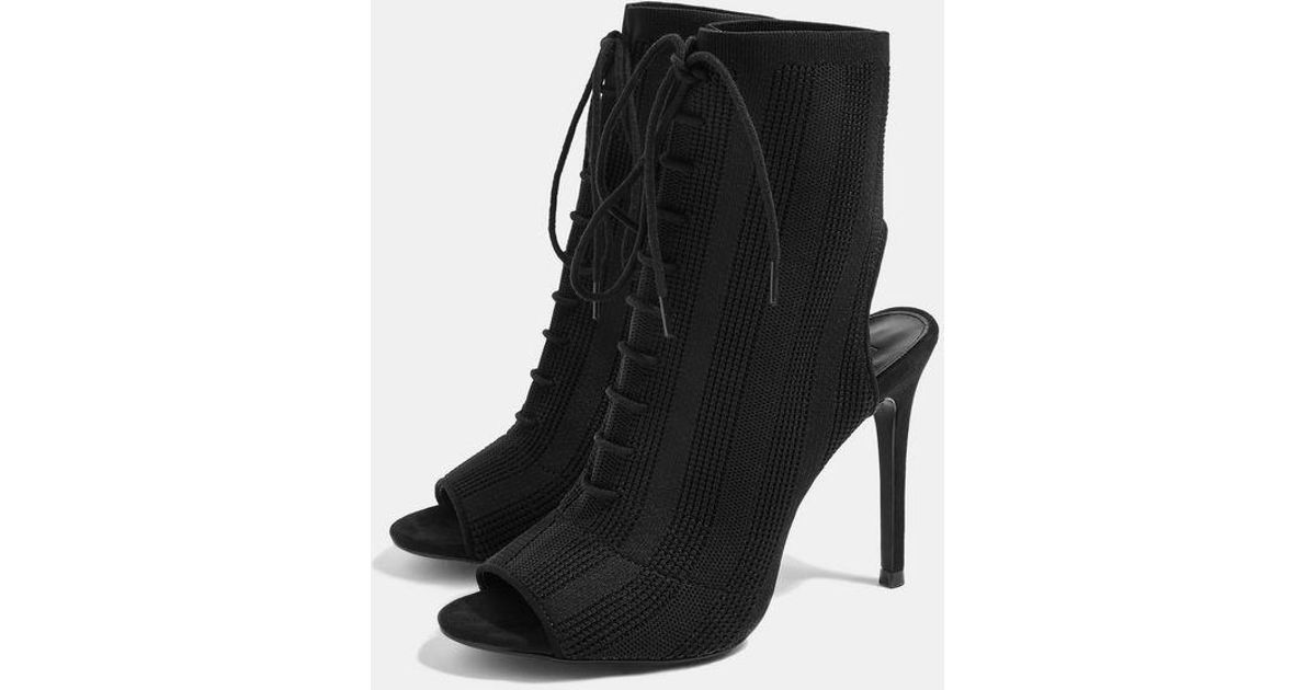 sandy lace up sock boots